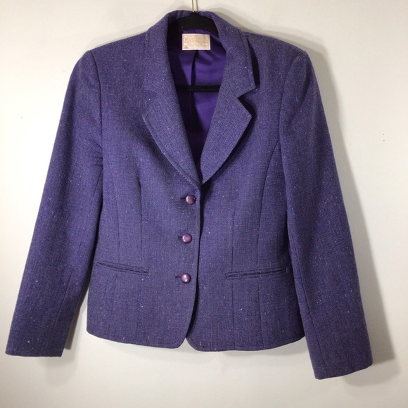 Pendleton small blazer purple Virgin wool - Picture 1 of 11